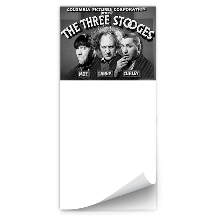 Three Stooges Classic Credits Magnetic Notepad