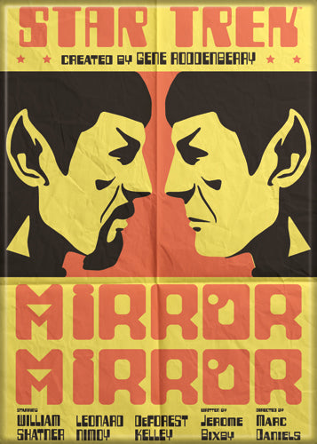 Star Trek Mirror Mirror Spock 2.5" x 3.5" Magnet for Refrigerators