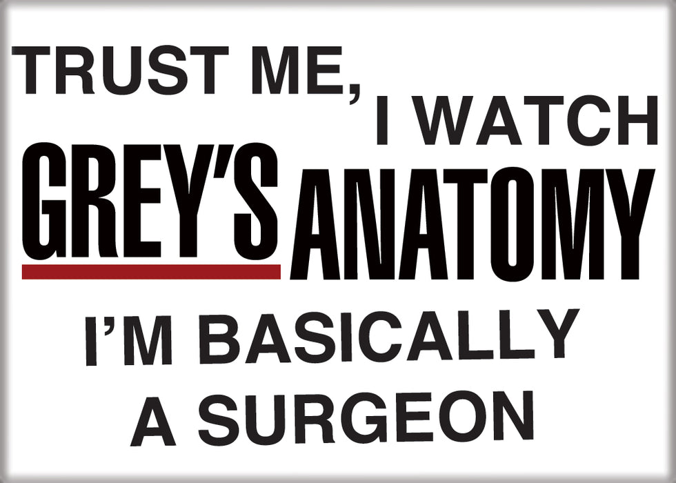 Grey's Anatomy I'm A Surgeon 2.5" x 3.5" Magnet for Refrigerators