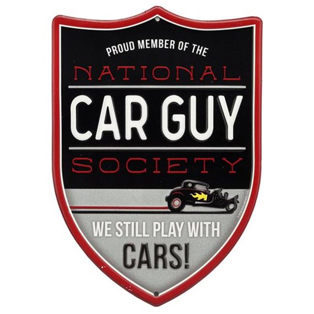 National Car Guy Society Embossed Tin Sign