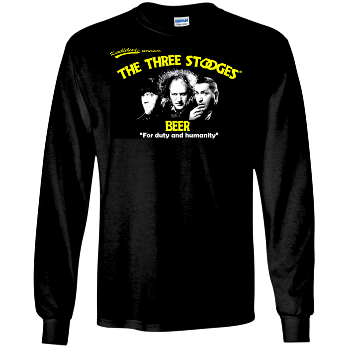 Three Stooges Beer Long Sleeve T-Shirt