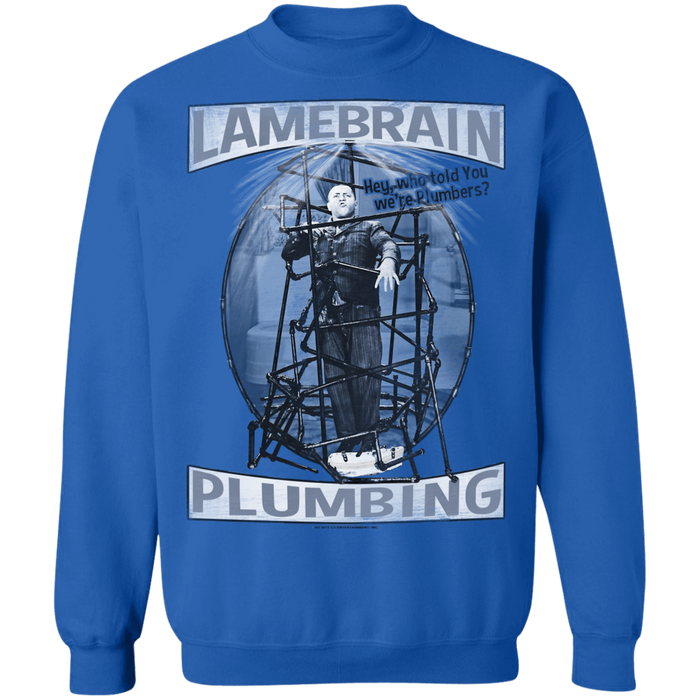 Three Stooges Lamebrain Plumbing Crewneck Pullover Sweatshirt