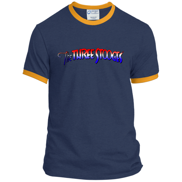 Three Stooges® Ringer Tee-Logo T Shirt