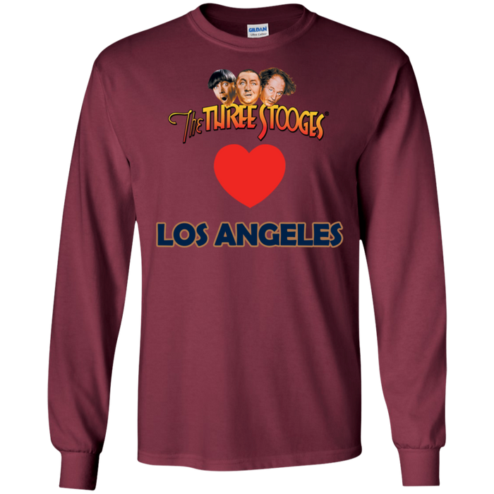 Three Stooges Love Los Angeles Long Sleeve Heart Shirt