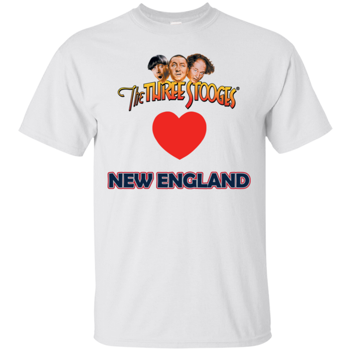 Three Stooges Love New England Heart T-Shirt