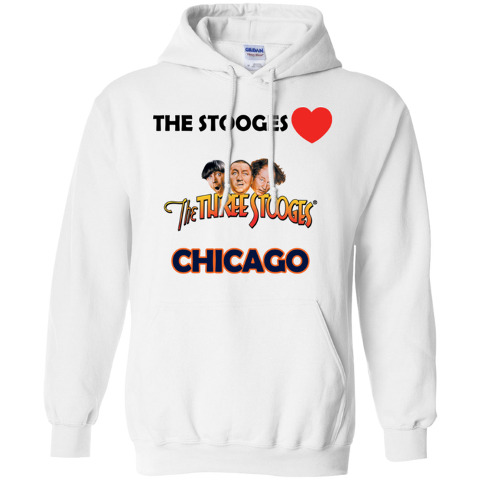 Three Stooges Love Chicago Pullover Hoodie