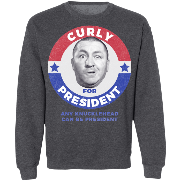 Three Stooges Curly For President Sweatshirt