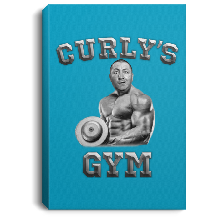 Three Stooge Curly's Gym Portrait Canvas .75In Frame