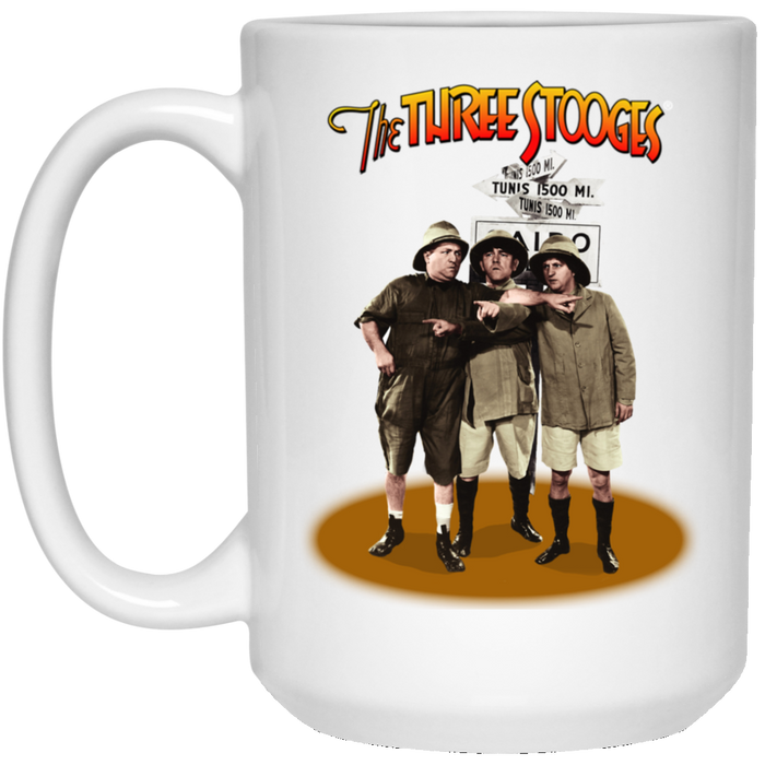 Three Stooges Large 15 .Oz Safari Mug