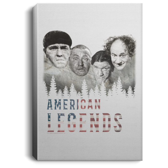 Three Stooges American Legends Portrait Canvas .75In Frame