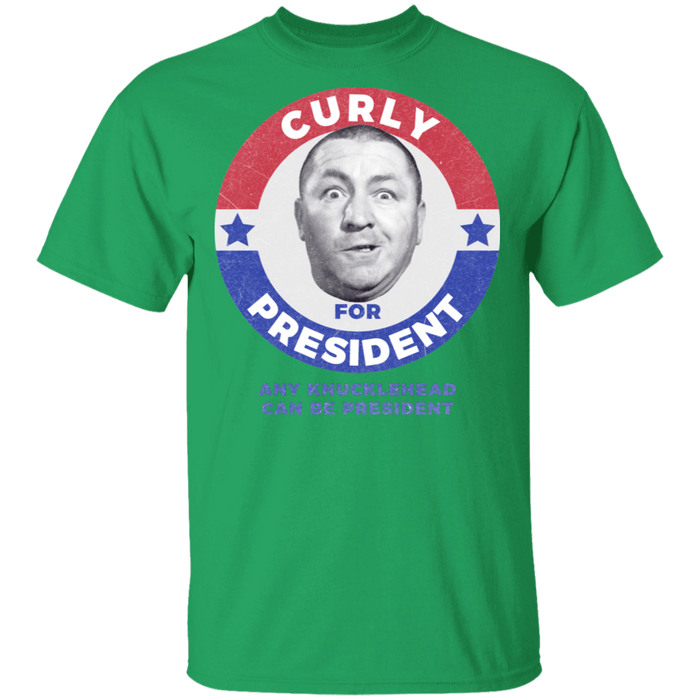 Three Stooges Curly For President T-Shirt
