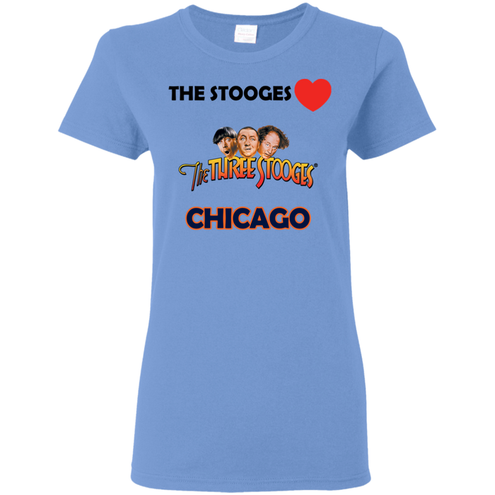 Three Stooges Love Chicago Ladies T-Shirt
