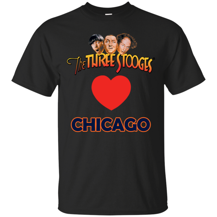 Three Stooges Love Chicago Heart T-Shirt