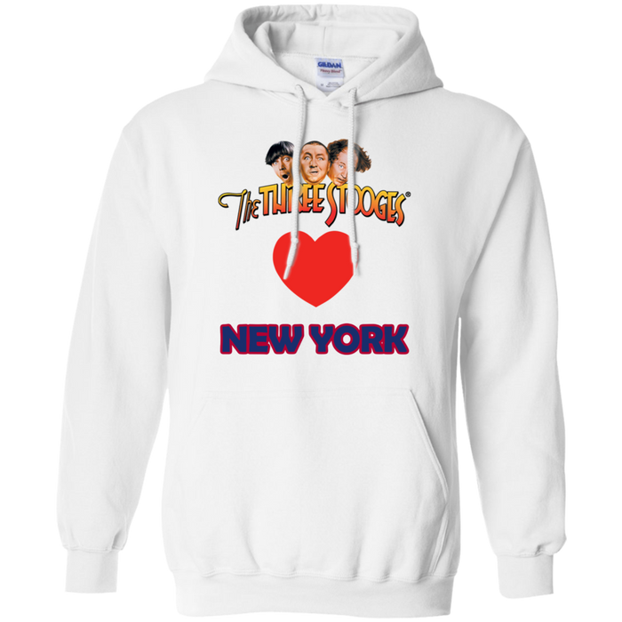 Three Stooges Love New York Heart Hoodie