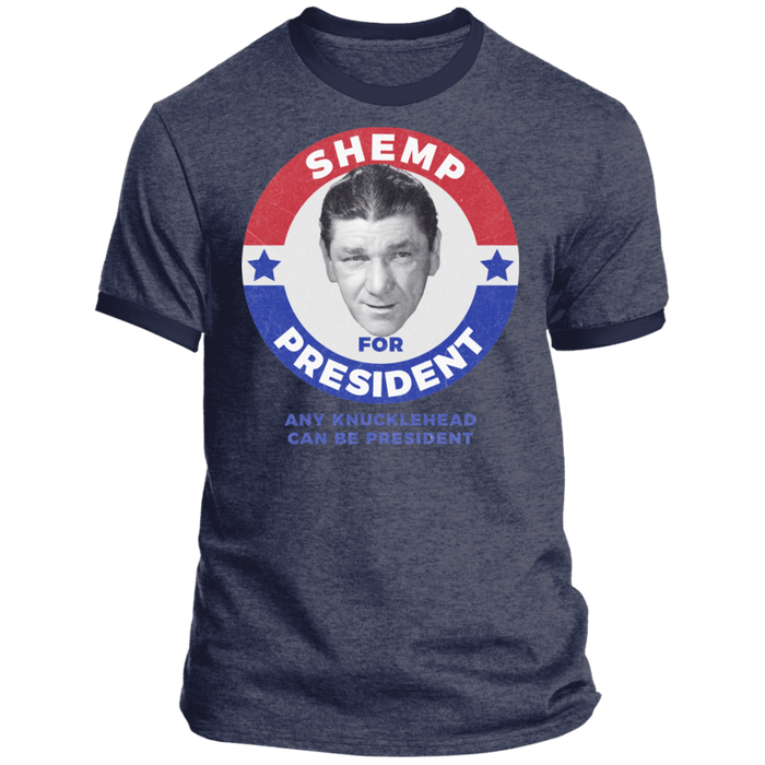 Three Stooges Shemp For President Ringer T-Shirt
