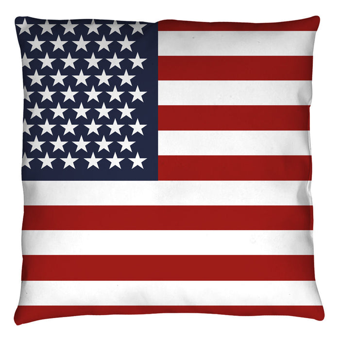 American Flag Throw Pillow - 14X14