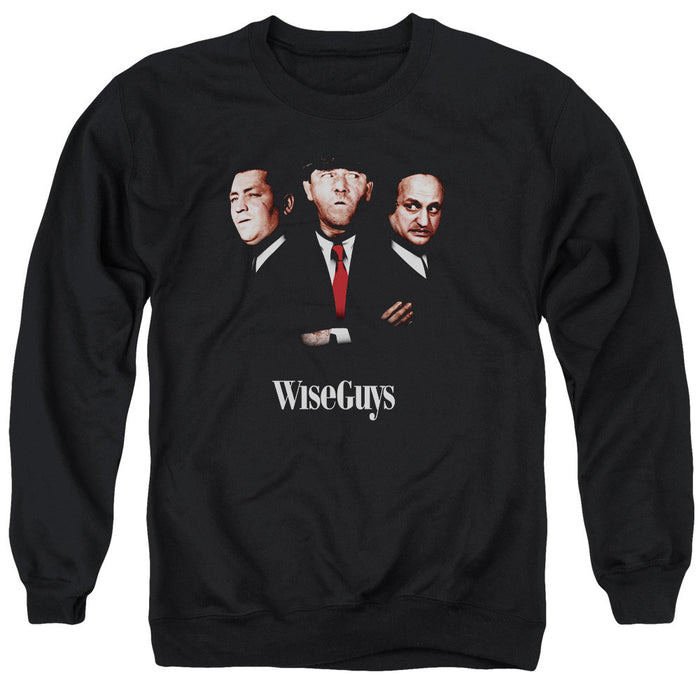 Three Stooges Wiseguys - Adult Crewneck Sweatshirt - Black