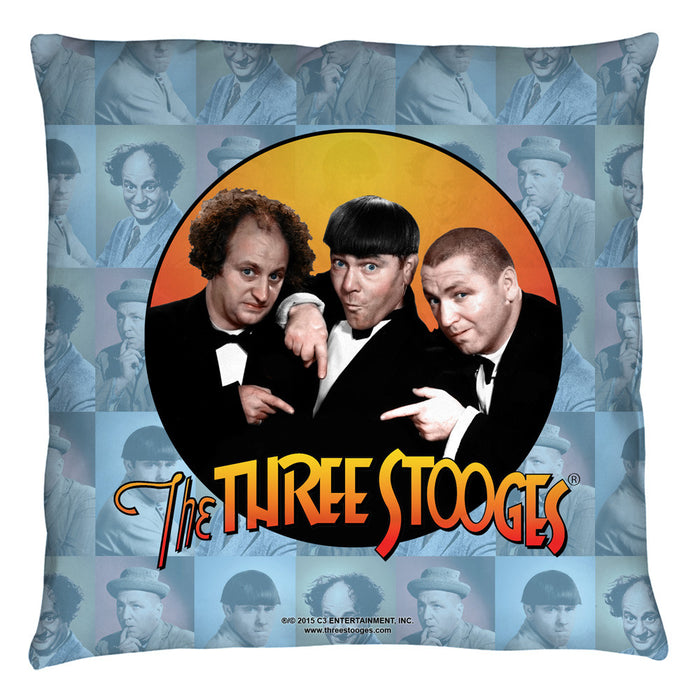 Three Stooges Throw Pillow: Portraits- 14X14