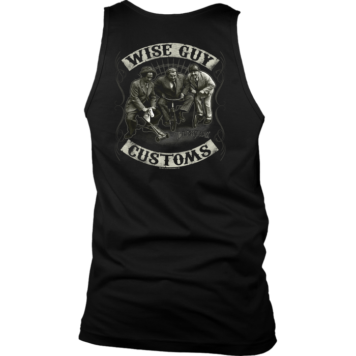 Three Stooges Wiseguy Customs Front & Back Design Tank Top