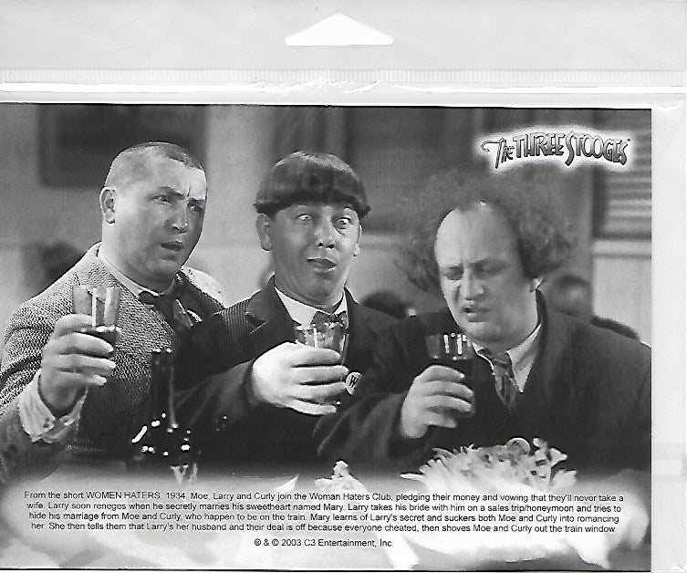 Three Stooges Commemorative 5x7 Print With Certificate Of Authenticity - Three Little Pigskins
