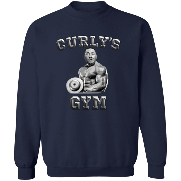 Three Stooges Curly's Gym Crewneck Pullover Sweatshirt