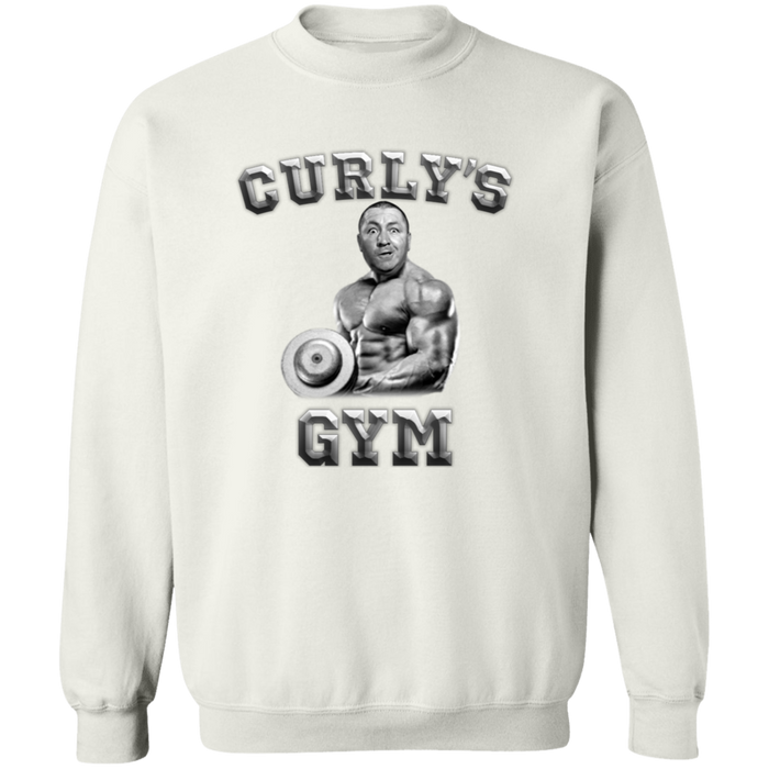 Three Stooges Curly's Gym Crewneck Pullover Sweatshirt