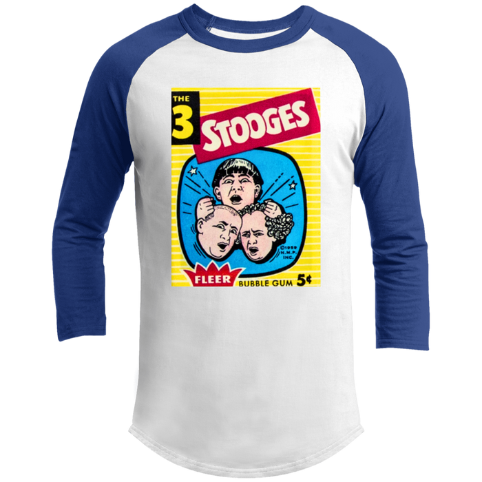 Three Stooges 1959 Fleer Trading Card 3/4 Raglan Sleeve Shirt