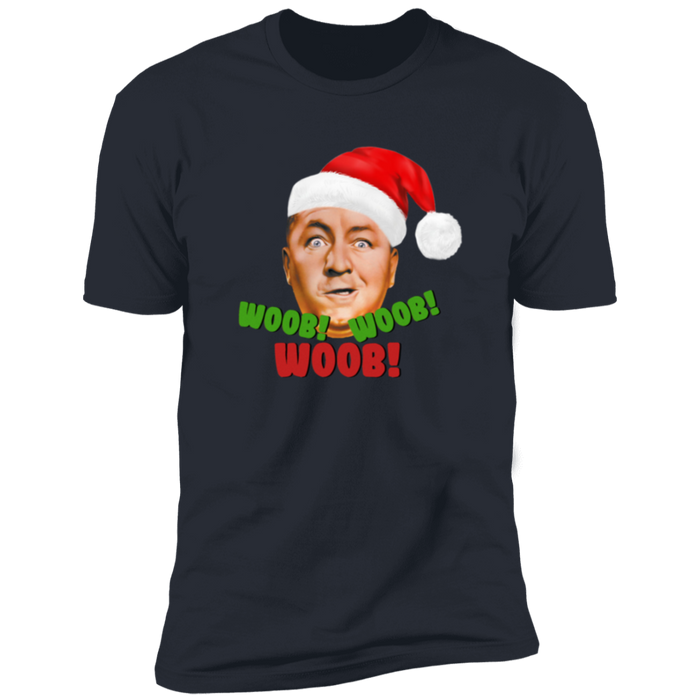 Three Stooges Curly Christmas Woob Premium Short Sleeve T-Shirt