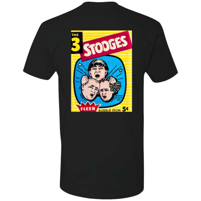 Three Stooges 1959 Fleer Trading Card Premium T-Shirt - Front And Back Design