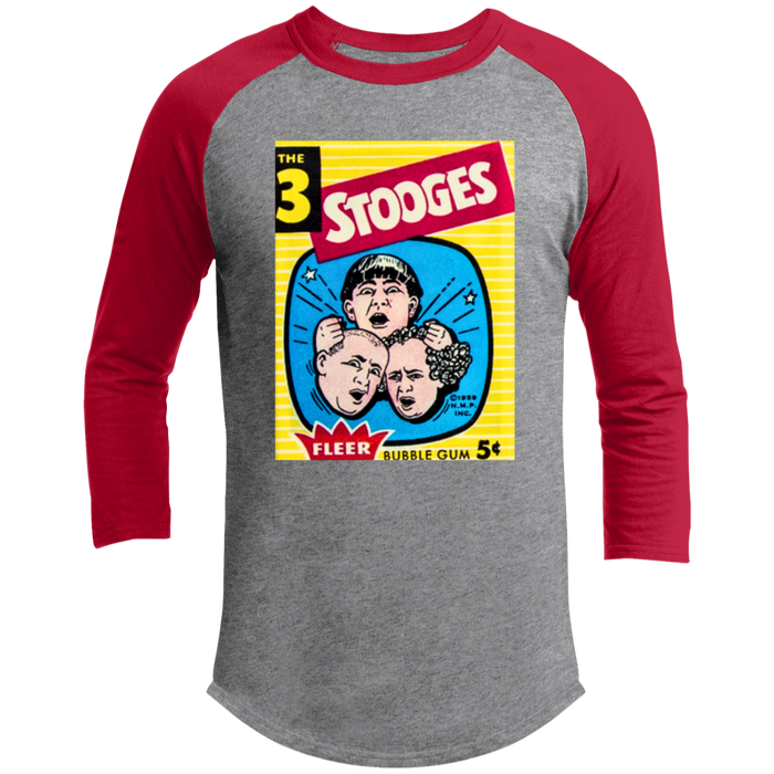 Three Stooges 1959 Fleer Trading Card 3/4 Raglan Sleeve Shirt