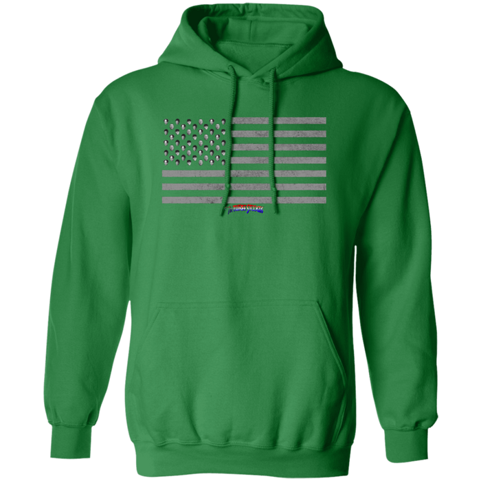Three Stooges American Flag Heads Design Hoodie