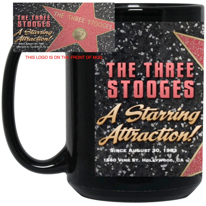 Three Stooges Walk Of Fame Star 15 oz. Mug