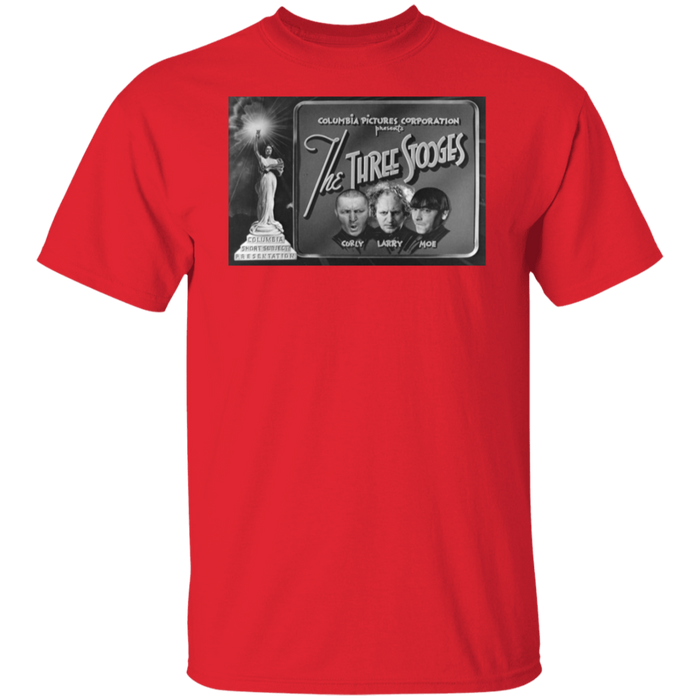 Three Stooges Columbia Pictures Full Logo Credits T Shirt