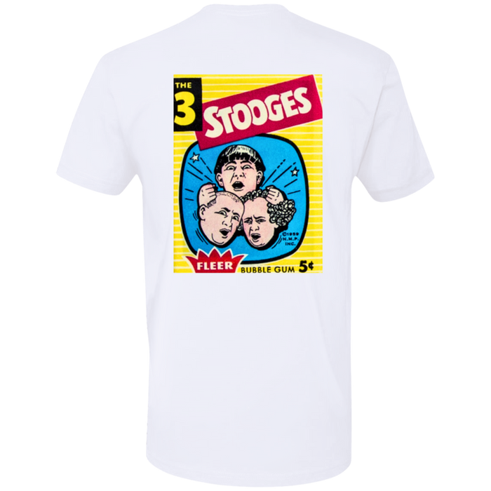 Three Stooges 1959 Fleer Trading Card Premium T-Shirt - Front And Back Design