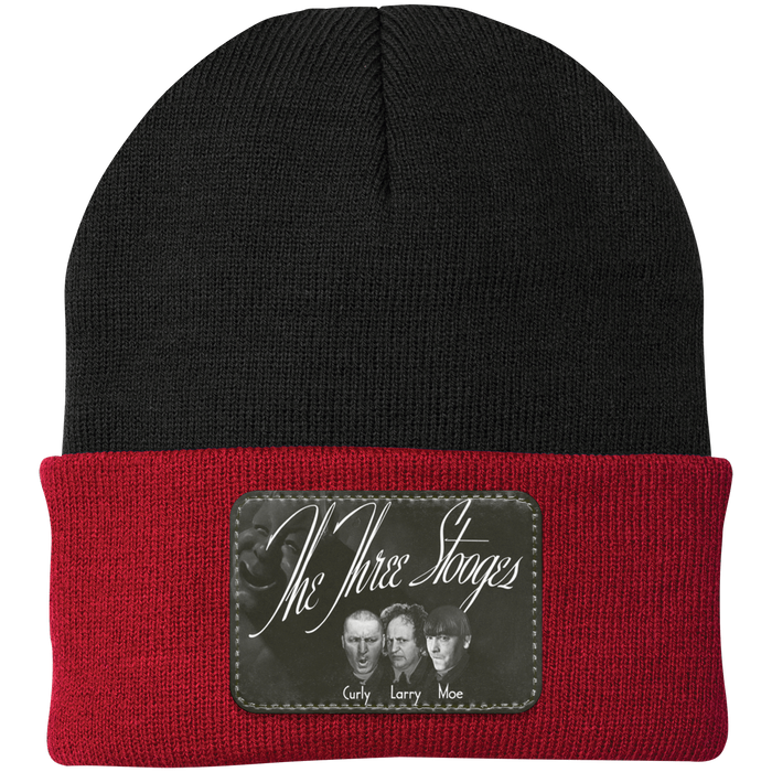 Three Stooges Knit Cap Beanie - Patch
