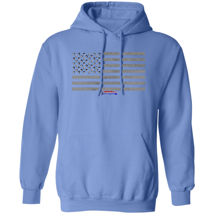 Three Stooges American Flag Heads Design Hoodie