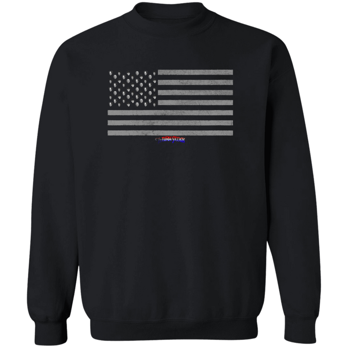 Three Stooges American Flag Heads Design Sweatshirt