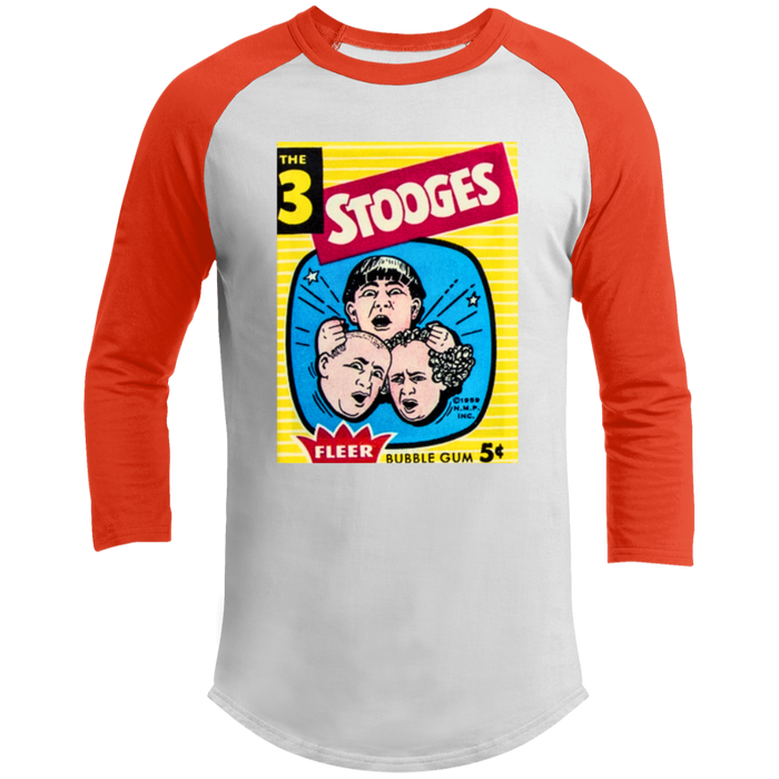 Three Stooges 1959 Fleer Trading Card 3/4 Raglan Sleeve Shirt