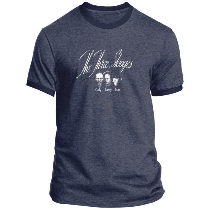 Three Stooges Alternate Opening Credits Ringer Tee