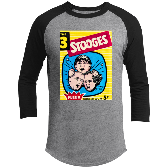 Three Stooges 1959 Fleer Trading Card 3/4 Raglan Sleeve Shirt