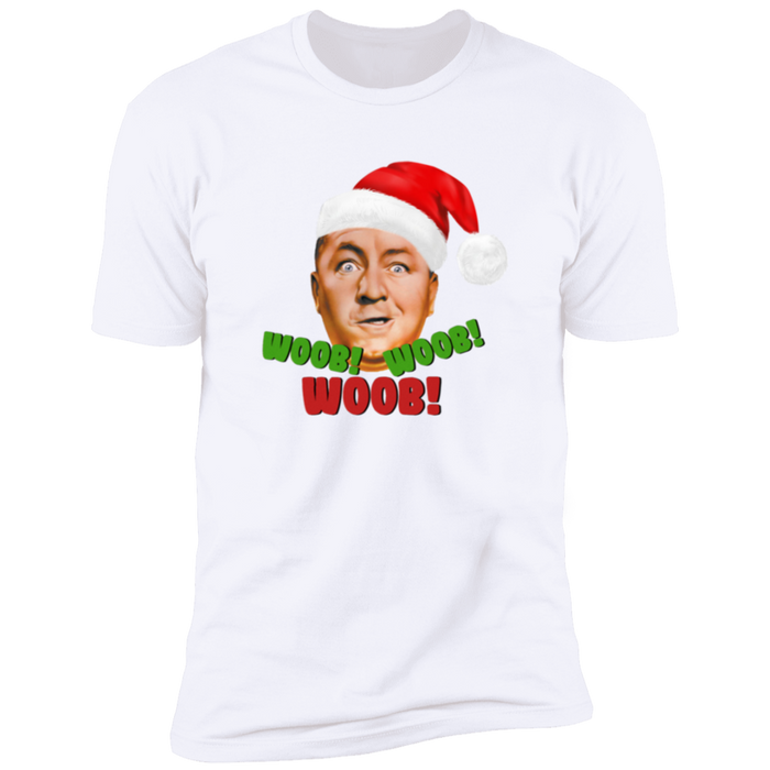 Three Stooges Curly Christmas Woob Premium Short Sleeve T-Shirt