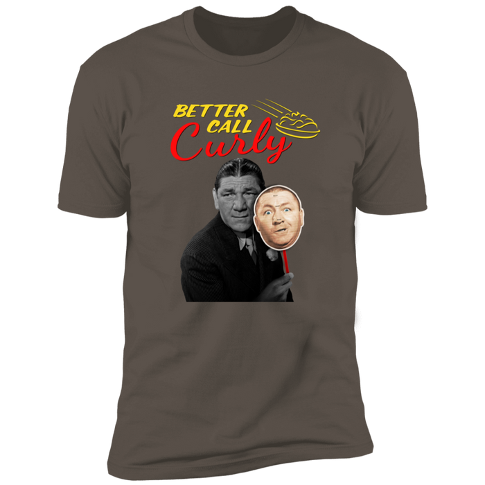 Three Stooges Better Call Curly W/ Shemp Premium Short Sleeve Tee-2