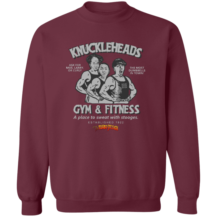Three Stooges Knuckleheads Gym & Fitness Crewneck Sweatshirt