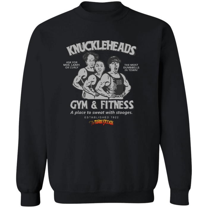 Three Stooges Knuckleheads Gym & Fitness Crewneck Sweatshirt