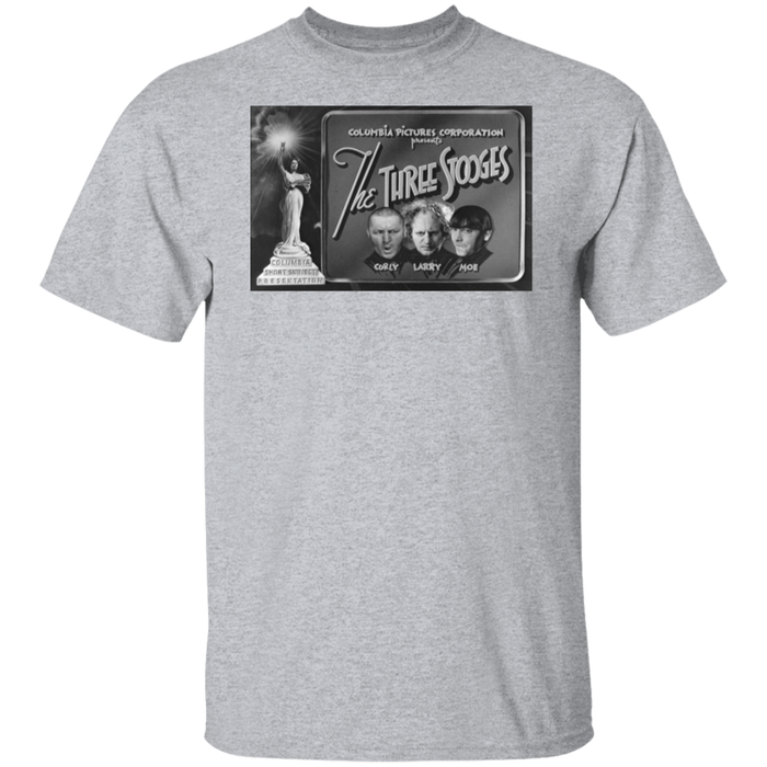 Three Stooges Columbia Pictures Full Logo Credits T Shirt