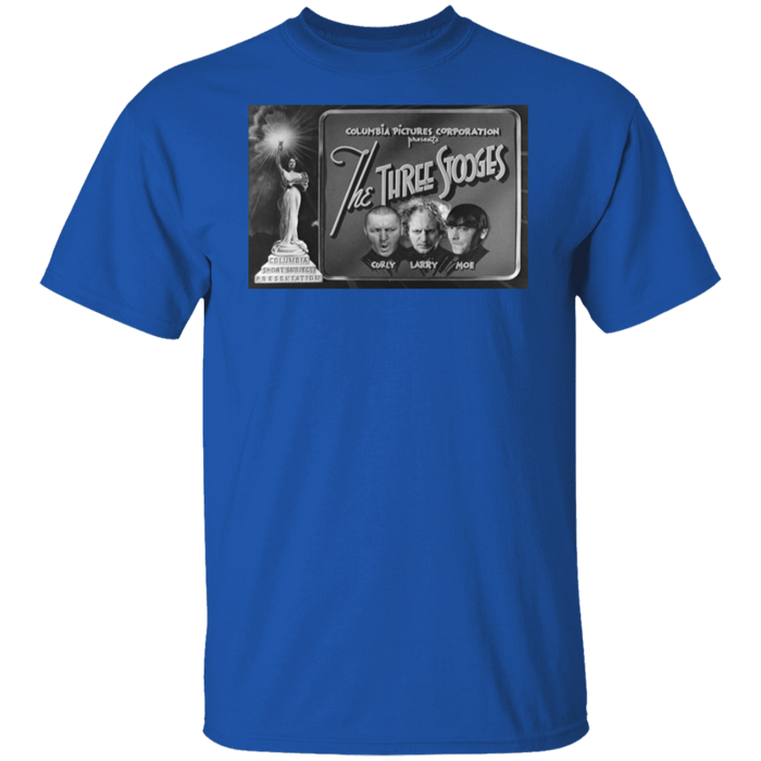 Three Stooges Columbia Pictures Full Logo Credits T Shirt