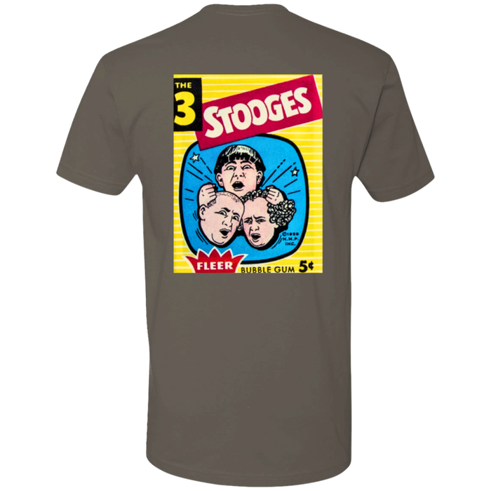 Three Stooges 1959 Fleer Trading Card Premium T-Shirt - Front And Back Design