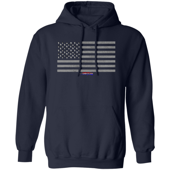 Three Stooges American Flag Heads Design Hoodie
