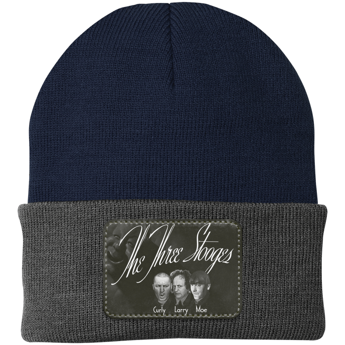 Three Stooges Knit Cap Beanie - Patch
