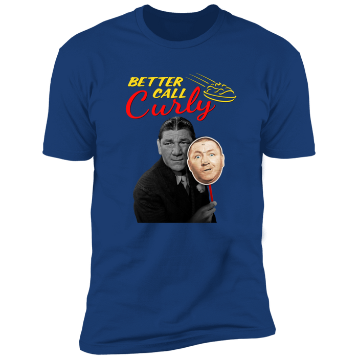 Three Stooges Better Call Curly W/ Shemp Premium Short Sleeve Tee-2